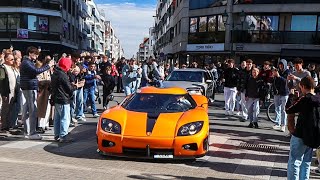 Koenigsegg CCXR Shuts Down Knokke During The Zoute Grand Prix 2024 [upl. by Dyrraj]