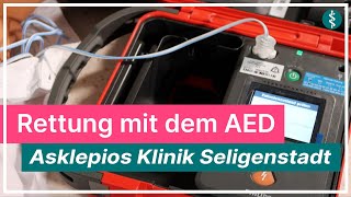 Rettung mit dem AED  Asklepios Klinik Seligenstadt [upl. by Deppy659]