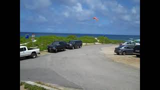 Close call Hang glider overshoots LZ Makapuu Oahu Hawaii [upl. by Oicnoel]