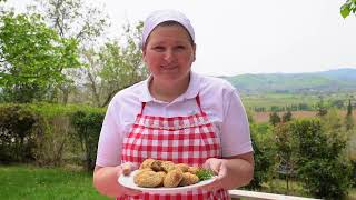 Today at Fattoria La Vialla Valentina prepares Carciofina croquettes for lunch [upl. by Relyt595]