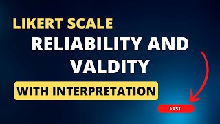 Reliability and Validity of questionnaires on SPSS [upl. by Borg64]