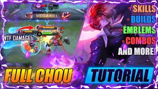 Chou FULL Tutorial 2021  Pro Guide  Tips and Tricks  Mobile Legends [upl. by Tormoria329]