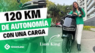 La MOTO ELÉCTRICA de batería de LITIO de 8 AÑOS DE VIDA ÚTIL y ¡120 km de AUTONOMÍA  LION KING [upl. by Nixon]