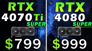 RTX 4070 Ti Super vs RTX 4080 Super  REAL Test in 10 Games  1440p  Rasterization RT DLSS FSR3 [upl. by Ermine]