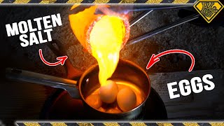 Molten Salt vs Eggs TKOR Test If You Can You Fry An Egg With Salt [upl. by Gibbeon]