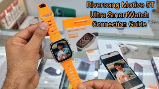 RIVERSONG Motive 5T Smart Watch Unboxing  Features  Connection Guide  Add Custom Photo [upl. by Dumah]