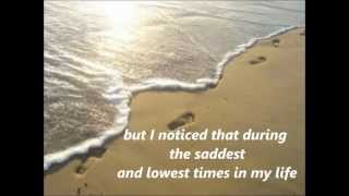 FOOTPRINTS in the sand with lyrics [upl. by Jemina]