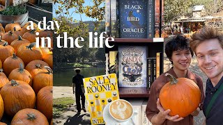 a day in the life 🎃 pumpkin patch date new book random updates [upl. by Eessac802]