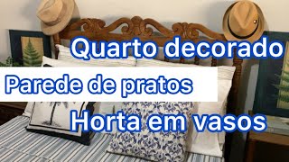 SUPER VLOG QUARTO DECORADO FLORICULTURA MESA POSTA PLANTINHAS [upl. by Landrum]