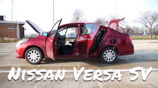 2019 Nissan Versa SV  review walk around and test drive  100 rental cars [upl. by Pfister]