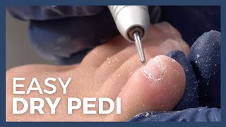 How To Dry Pedi  Easy Dry Pedicure Tutorial [upl. by Stormie]