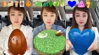 Asmr Eating Emoji Foods 🥯🥨🍤🍣🍭🧋🍿🥑🍓🍉🥑🍰🥩🍅🍦 Relaxing Tiktok Food  Satisfying [upl. by Hyacinth263]