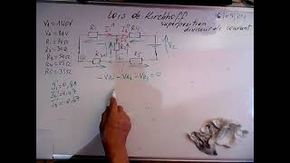 Circuit à courant continu loi dOhm loi de Kirchhoff 160924 [upl. by Boccaj]