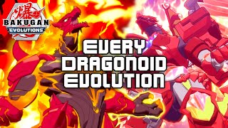 Every Dragonoid Evolution  Bakugan Evolutions Geogan Rising Armored Alliance amp Battle Planet [upl. by Brent]