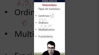 tipos de numerais concursos enem matemática raciociniologico [upl. by Aiek]