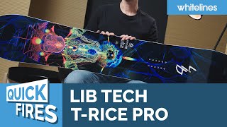 Lib Tech T Rice Pro Snowboard  Whitelines Quickfire Reviews [upl. by Russon]