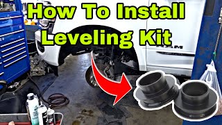 How To Install A Ready Lift On A 2019 Ram 2500 amp 3500  This Is The Cheapest And Easiest Level [upl. by Holna552]