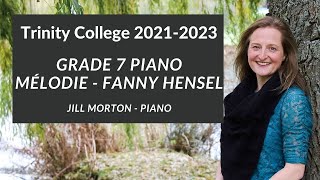 Mélodie op 4 no 2 by Fanny Hensel Grade 7 Trinity College Piano 20212023 Jill Morton  Piano [upl. by Singleton507]