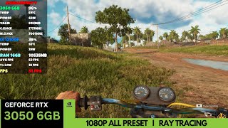 Far cry 6  RTX 3050 6GB Desktop  I3 12100f l Inno 3d 3050 6gb Desktop l Benchmark [upl. by Elleirda]