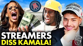 Biggest Streamers On Earth REJECT Kamala After She BEGGED To Come On Stream Offered Bags Of Cash 💰 [upl. by Pare]