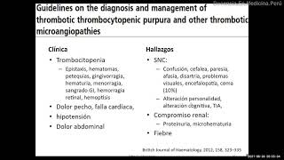 Púrpura Trombótica Trombocitopénica PTI Revisión [upl. by Analla581]