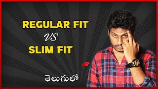 Regular Fit Shirt Vs Slim Fit Shirt In Telugu [upl. by Jolene]