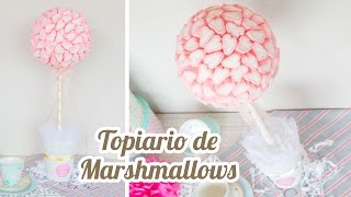 Topiario de Marshmallows Corazón  10 Mesa dulce para Baby Shower  Quiero Cupcakes [upl. by Nager]