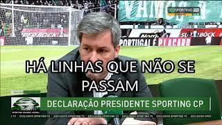 Alcochete  Bruno de Carvalho reacção vs Comunicação Social [upl. by Llerrat158]