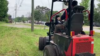 Iron Rhino IR1700WL running a finish mower [upl. by Enelrak]