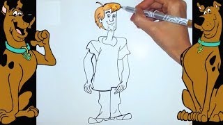 How to Draw amp Color Scooby Doo  Shaggy Drawing Tutorial for Kids [upl. by Ikoek]