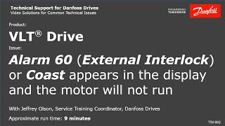 VLT® Drives External Interlock A60 or Coast appears in the display [upl. by Feliza]