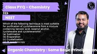 Which of the following technique is most suitable for purification of cyclohexanone from a mixtur [upl. by Anawd]