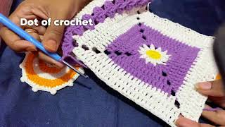 কিভাবে খুব সহজে গ্রানি স্কয়ার জোড় দিবেন । How to join Granny Squares easily [upl. by Adnerb]