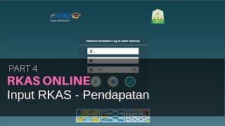 RKAS Sekolah Part4  Input RKASPendapatan [upl. by Cudlip]