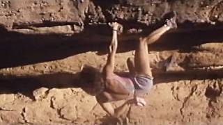 Catherine Destivelle  Awesome free solo climbing in Mali Seo  escalade solo intégral [upl. by Ellehctim]