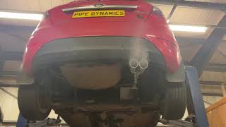 MK7 Ford Fiesta 125 82bhp Back Box Delete loud exhaust pipe dynamics [upl. by Ahsataj398]