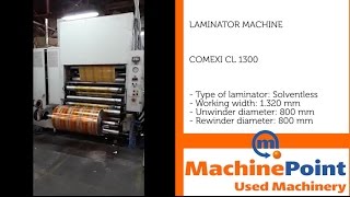 COMEXI CL 1300 Used LAMINATORS MACHINES MachinePoint [upl. by Gathard187]