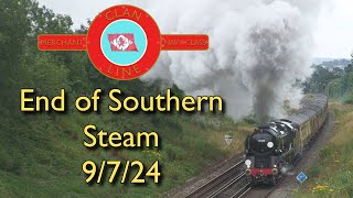 35028 Clan Line Battles The Weather  End of Southern Steam  9724 [upl. by Asante]