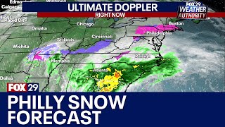 Philadelphia snow forecast update Tuesday Feb 13 [upl. by Farrah]