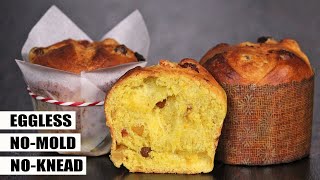 Mini Panettone  Easy No Egg No Mold No Knead Italian Fruit Christmas Cake  How Tasty Channel [upl. by Akaya]