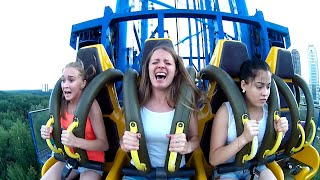 TOP 3 Funniest Roller Coaster Reactions 😂 [upl. by Enicul264]