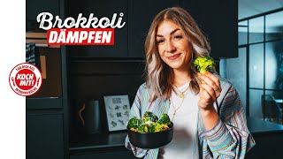 Brokkoli garen leicht gemacht Gemüse dämpfen mit Trick 🥦 [upl. by Melisa84]