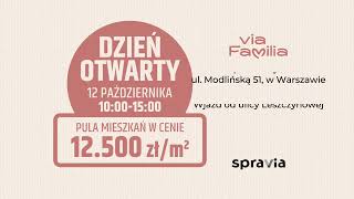 Dni otwarte 12 paź Modlińska Via Familia  SPRAVIA [upl. by Arved]