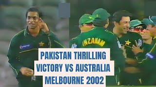 Pakistan Thrilling Victory  Pakistan vs Australia 2002 ODI Cricket Series Melbourne  Highlights [upl. by Anitsahs]