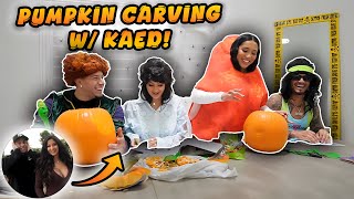 PUMPKIN CARVING w KAED [upl. by Marlon]