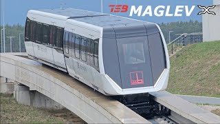 Maglev  Train levitates on electromagnets  Magnetschwebebahn  Transport System Bögl [upl. by Nord267]