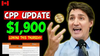 CPP UPDATE June 2024 1900 Payment Coming From CRA On This Thursday For All Canada Seniors [upl. by Nuhsed338]