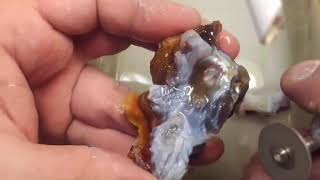 Fire Agate Tutorials Getting a stone started [upl. by Nosnhoj]