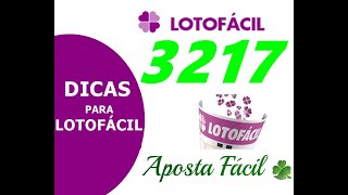 DICAS LOTOFACIL 3217 [upl. by Dnomar]