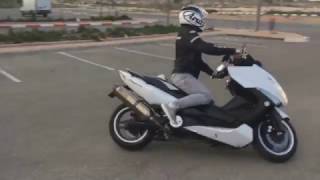 2011 YAMAHA TMAX WHITEMAX 500 ABS AKRAPOVIC ТИМАКС טימקס [upl. by Sandstrom]